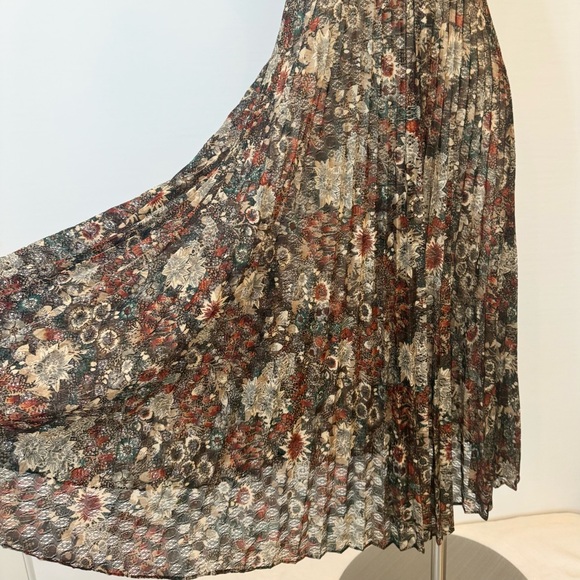 🌺SOLD🌺 Young Edwardian by Arpeja Vintage Floral Prairie Pleated Milkmaid Dress - Picture 14 of 15